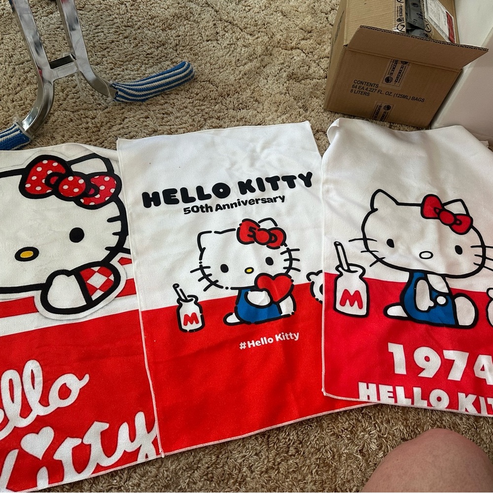 Hello Kitty 50th Anniversary Towels